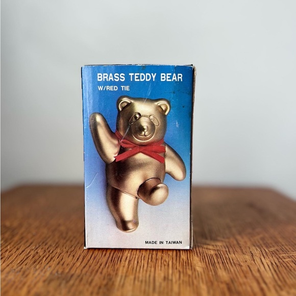 brass teddybear wall hook BNIB - Picture 7 of 7